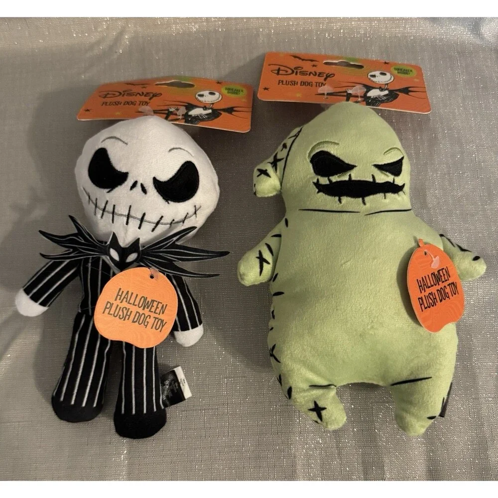 New Disney Dog Toys, NMBC Plushies Jack Skellington & Oogie Boogie